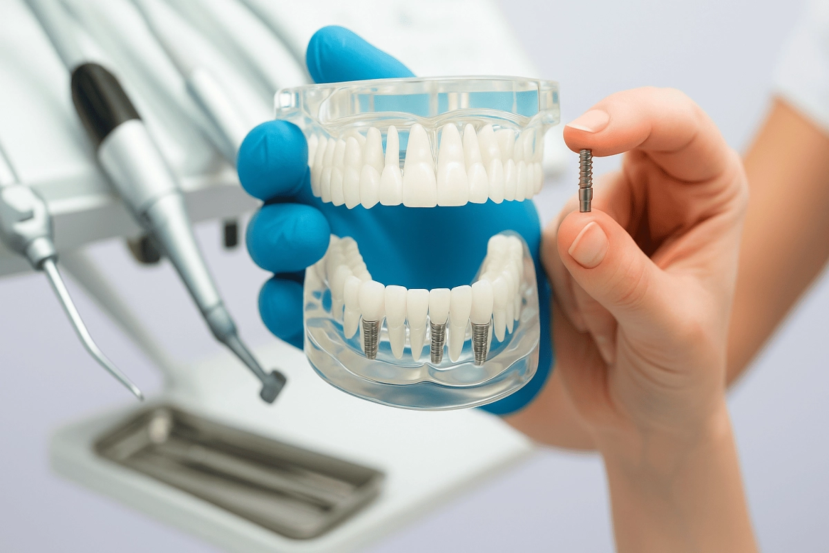 Зубная имплантация Hiossen/Osstem с диоксид-циркониевой коронкой Зубная имплантация Hiossen/Osstem с диоксид-циркониевой коронкой